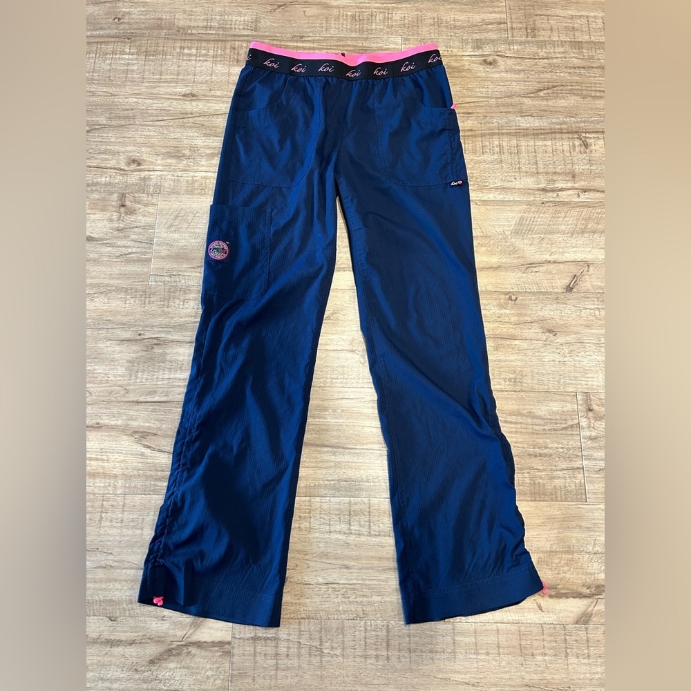 Koi Lite slim fit small regular Navy Blue scrub Pants workwear nurse healthcare